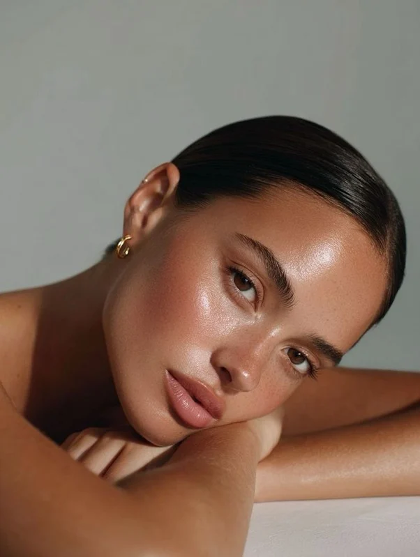 Skincare model